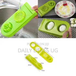 Plastic 2 in 1 Egg Cutter Stainless Steel Cutting Wire Blades Boiled