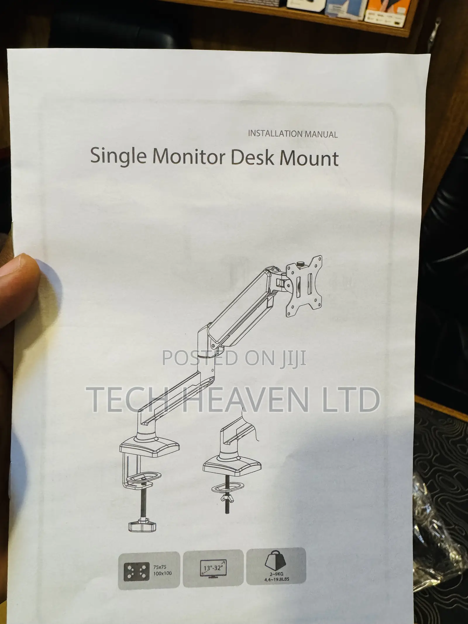 Single Monitor Desk Mount - Monitor Arm