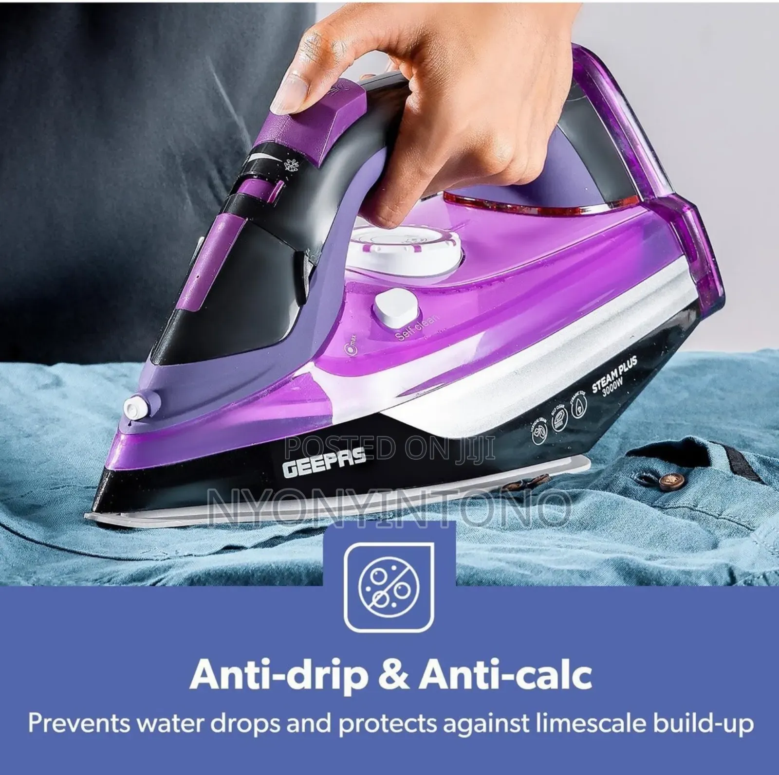 Geepas Ceramic 2 in 1 Dry and Steam Iron Gsi24025