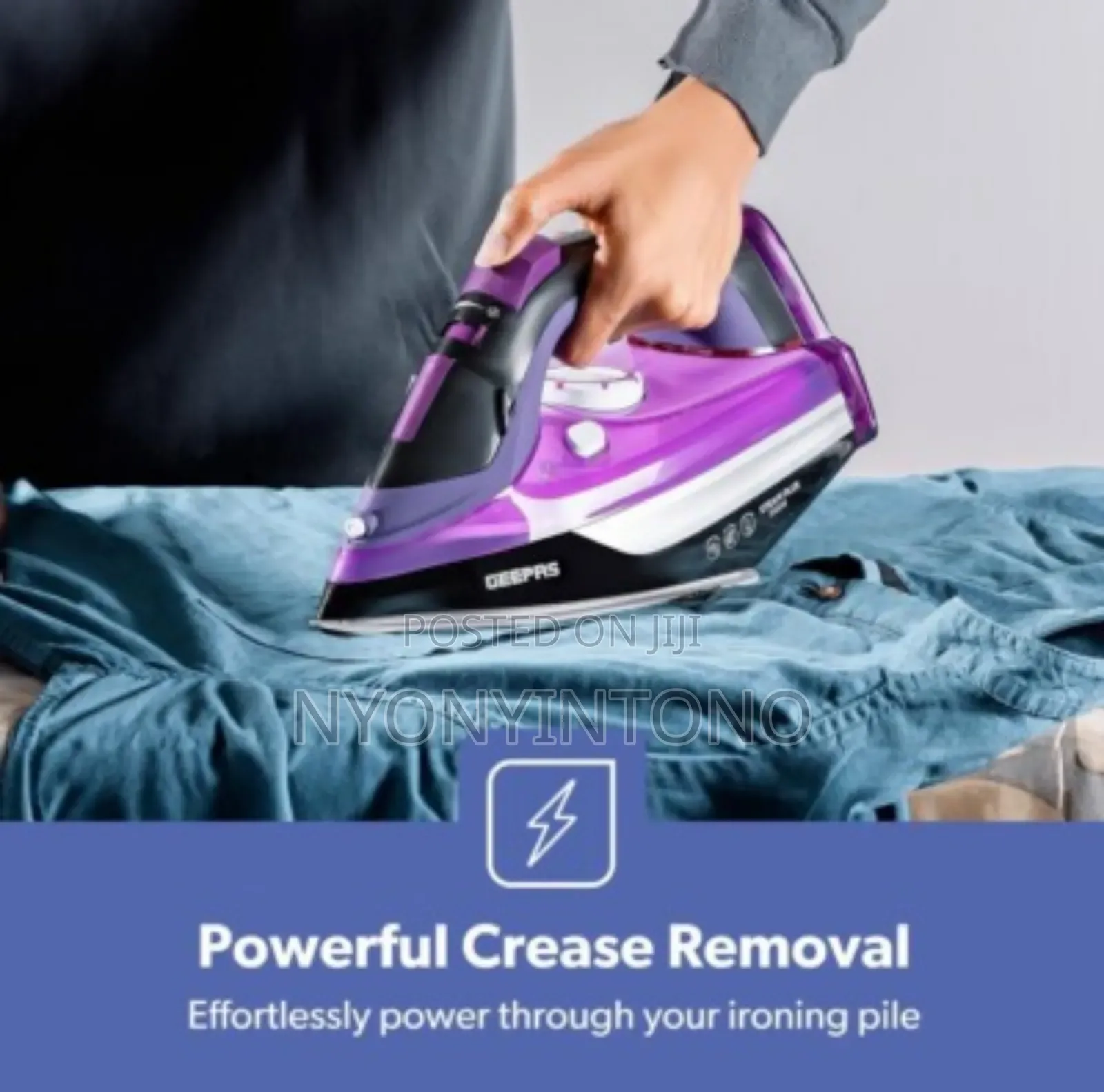 Geepas Ceramic 2 in 1 Dry and Steam Iron Gsi24025