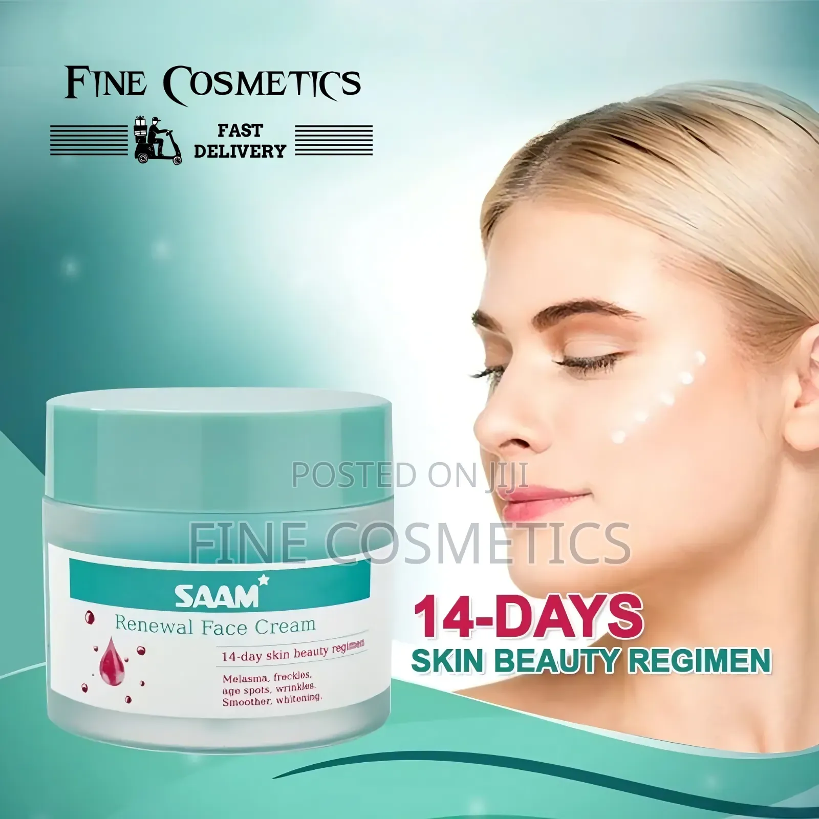 Saam Renewal Face Cream, 14days Skin Beauty Regimen for Skin Blemishes