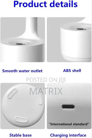 Anti-Gravity Water Drop Backflow, Silent Household Humidifier