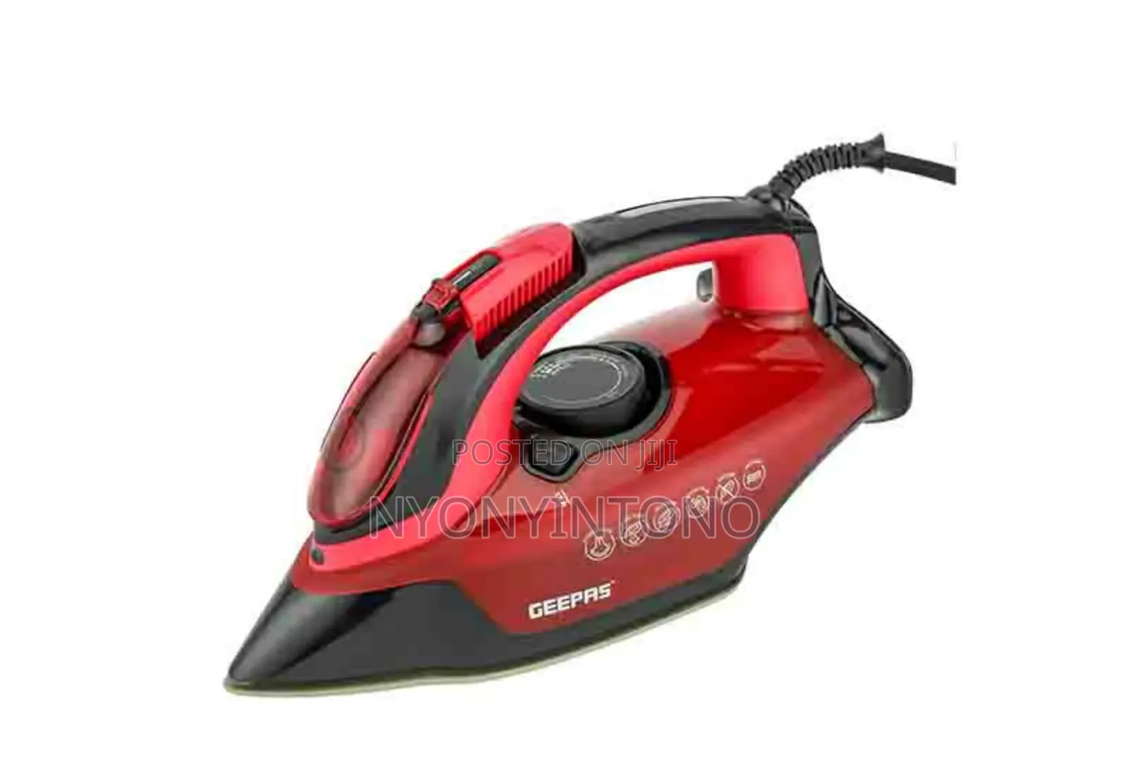 Geepas 2 in 1 Dry and Steam Iron With Ceramic Coating Gsi24026
