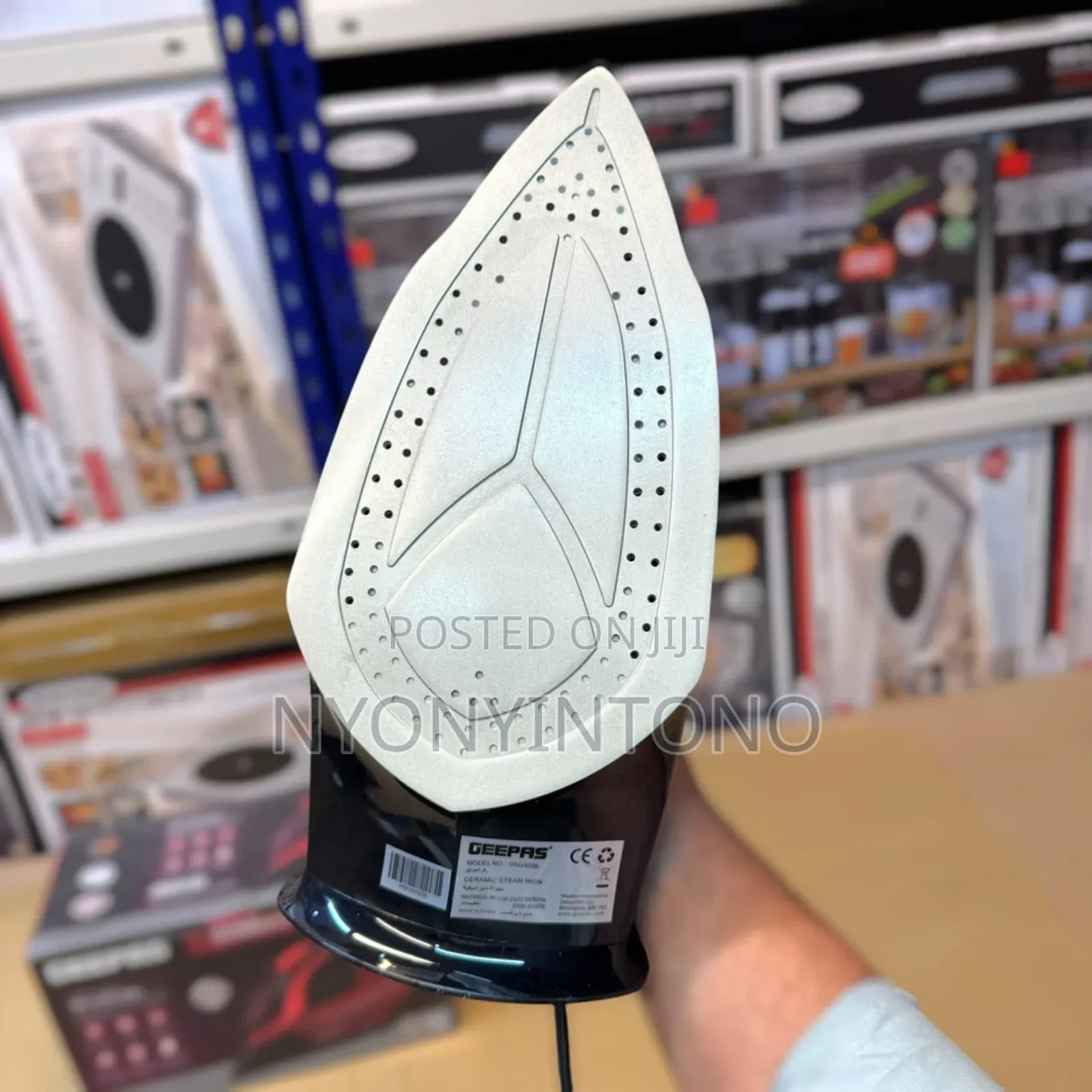 Geepas 2 in 1 Dry and Steam Iron With Ceramic Coating Gsi24026