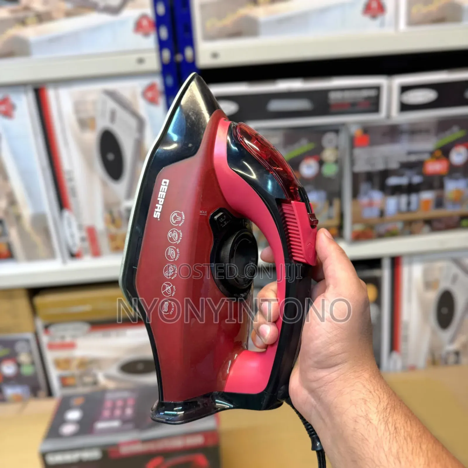 Geepas 2 in 1 Dry and Steam Iron With Ceramic Coating Gsi24026