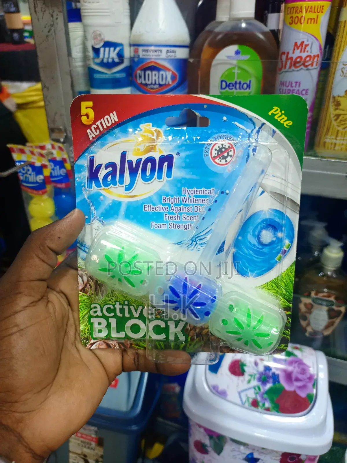 Kalyon Active Block Pine Toilet Rim Block