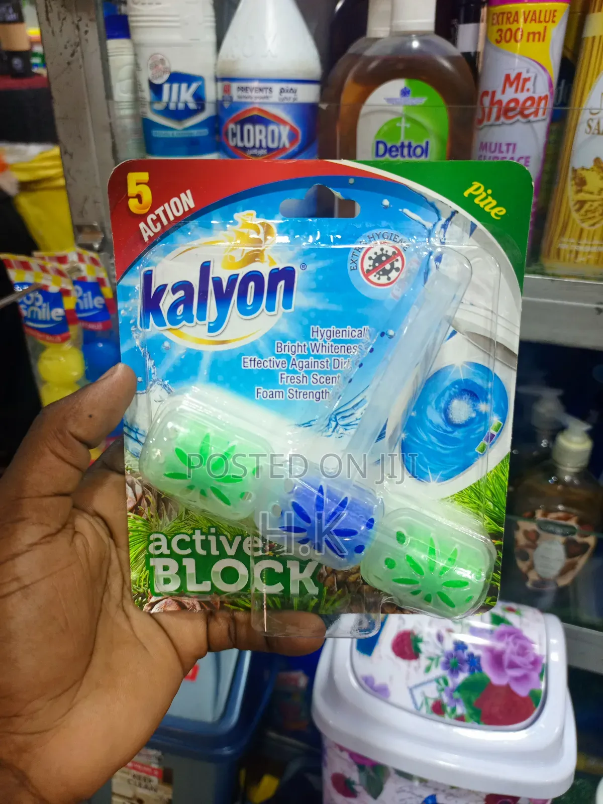 Kalyon Active Block Pine Toilet Rim Block