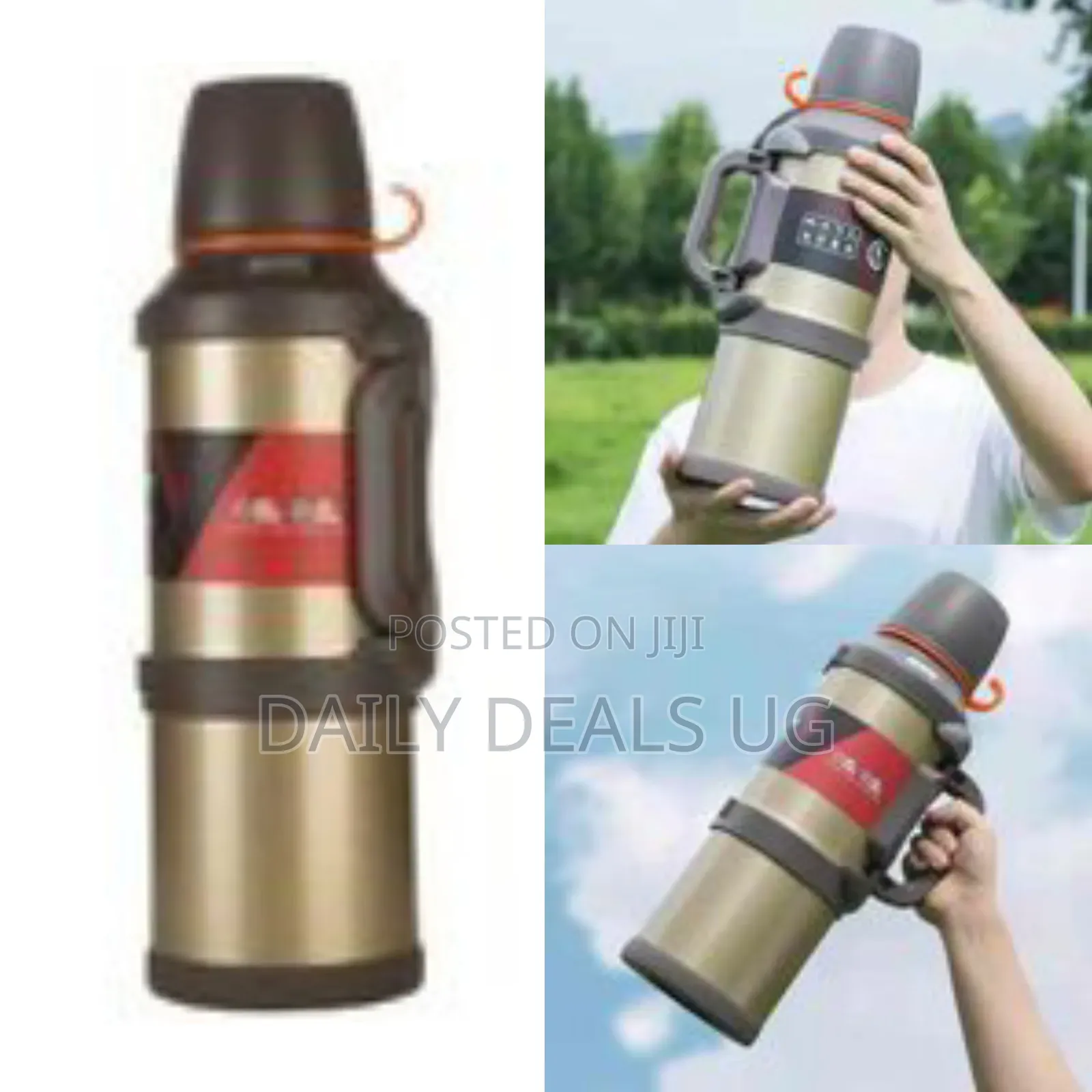 3l Stainless Steel Thermos Bottle Travel Water Kettle Vacuum Flask