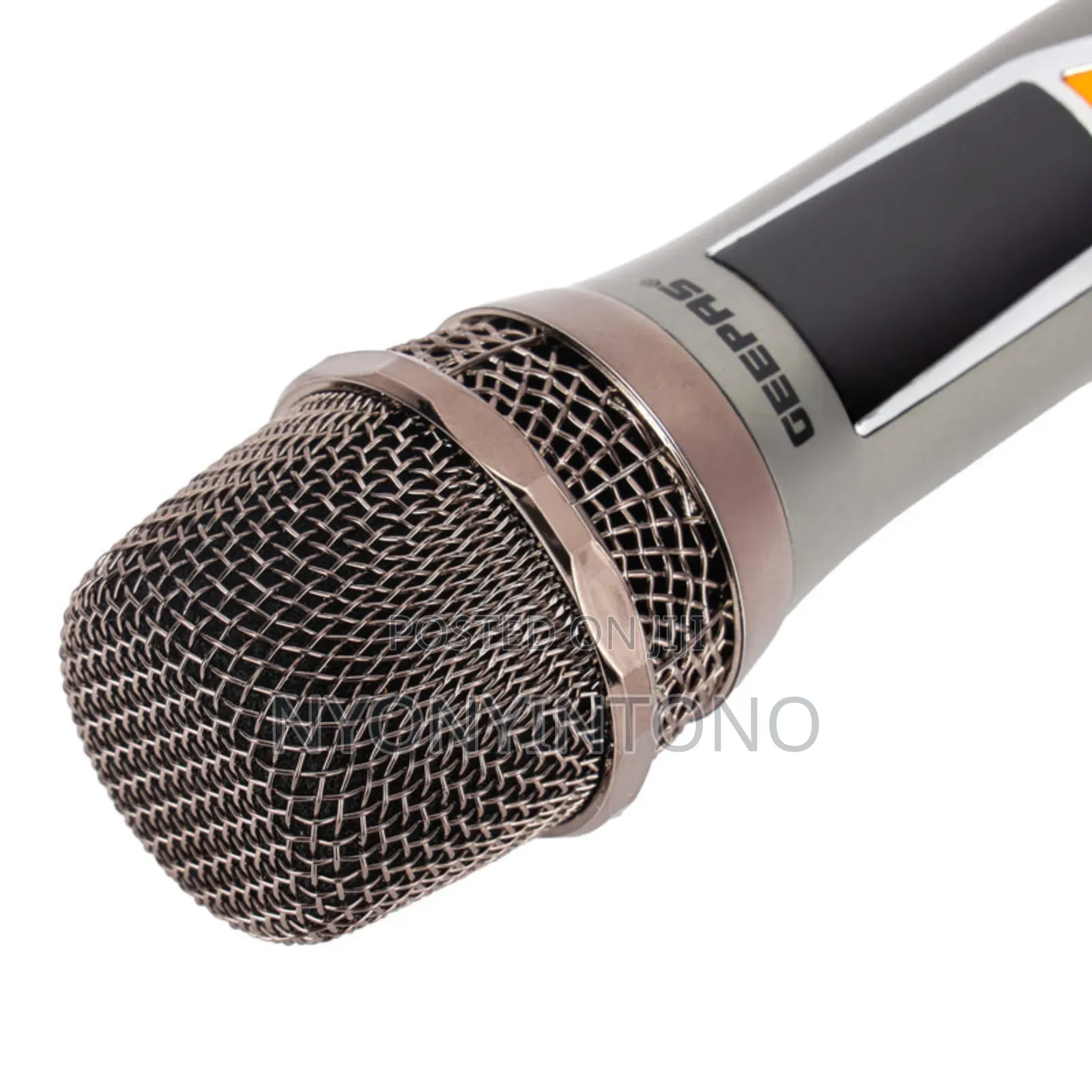 Geepas Dual Uhf Rechargeable Wireless Microphones Gmp15915