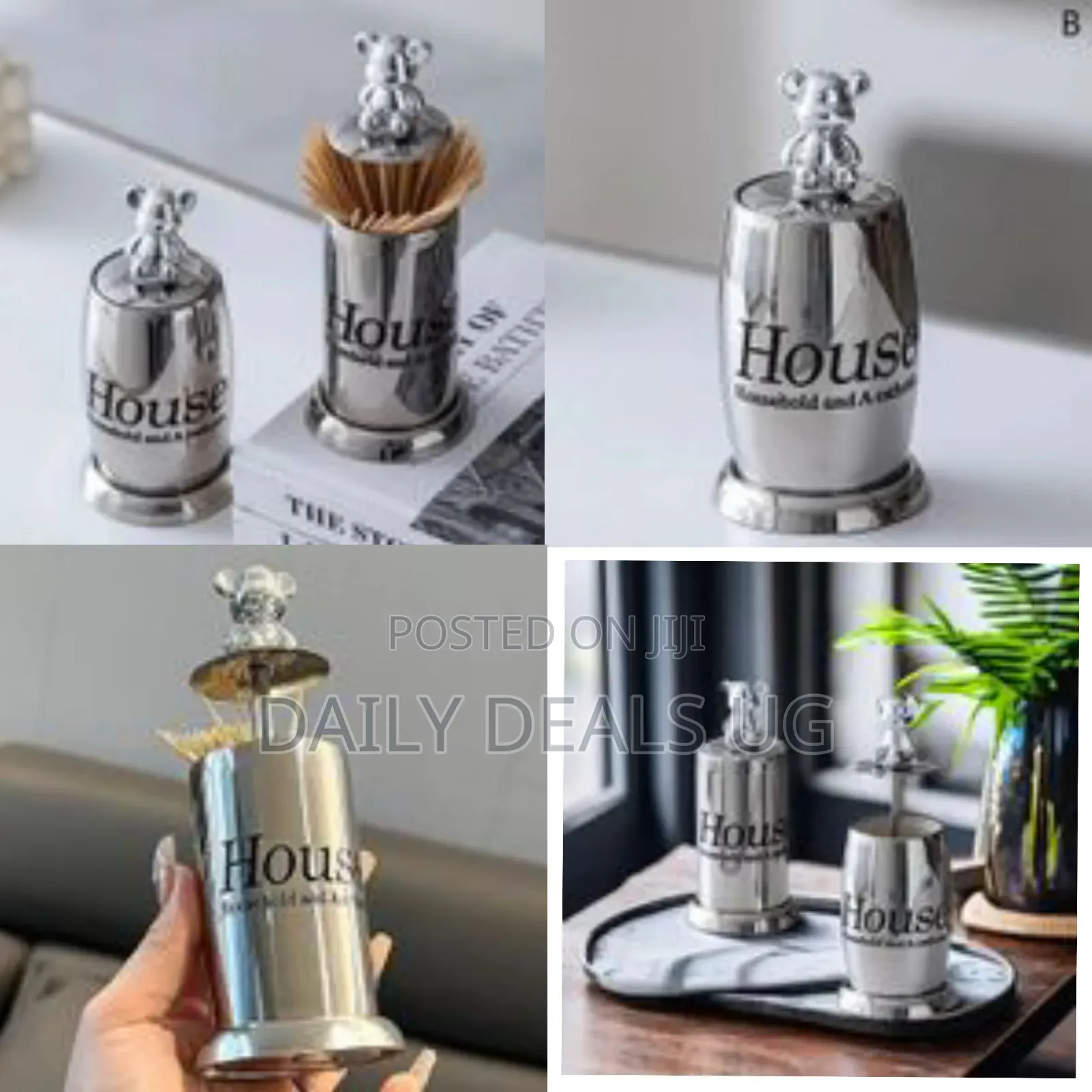 1 Piece of Bear Stainless Steel Hotel-Grade Stainless Steel Toothpick