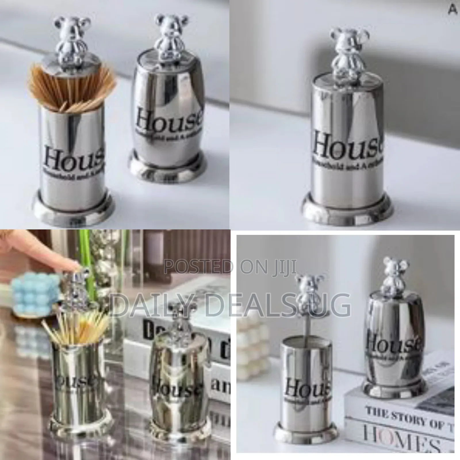 1 Piece of Bear Stainless Steel Hotel-Grade Stainless Steel Toothpick