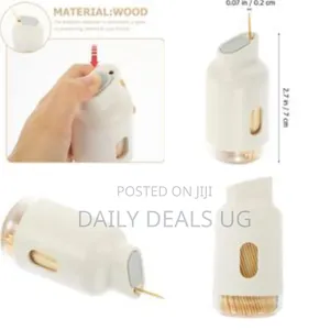 1pc Wooden Toothpicks Tabletop Toothpick Holder Daily Toothpick