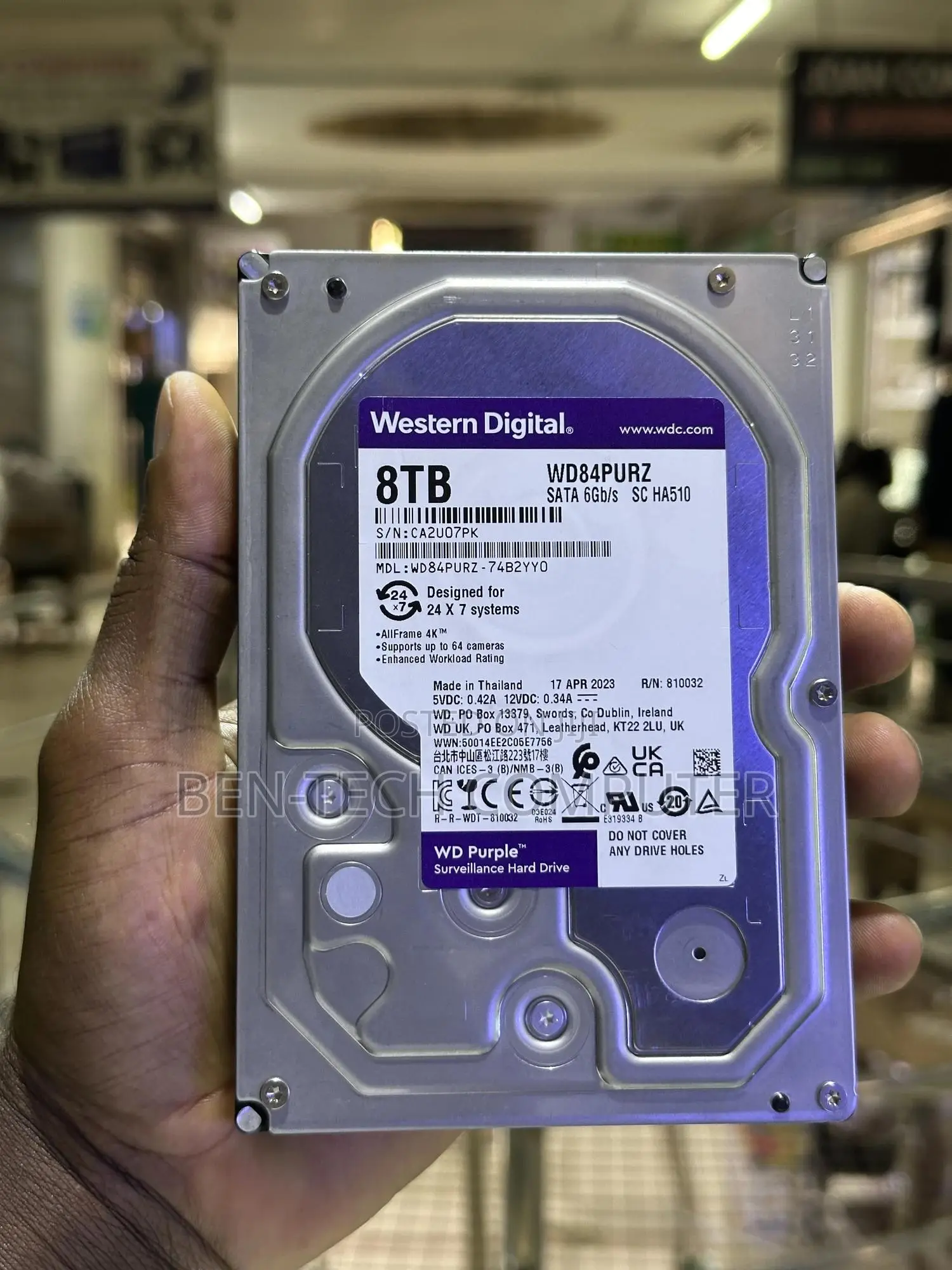 8tb (Terabytes) Hard Disk Surveillance