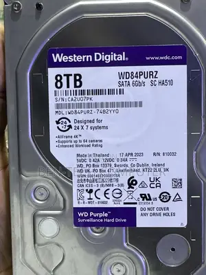 8tb (Terabytes) Hard Disk Surveillance