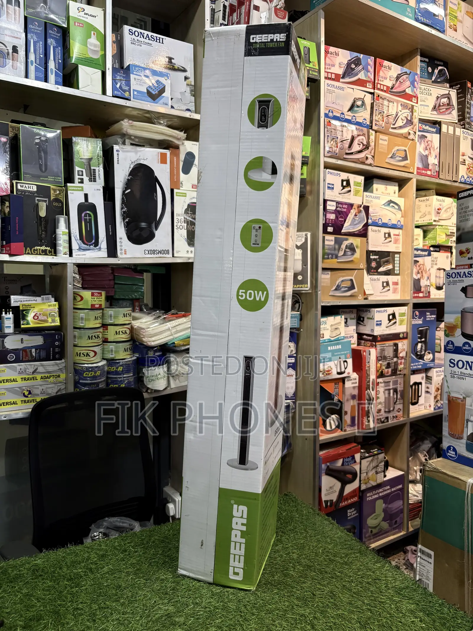 Geepas Digital Tower Fan, Model Gf21167n.