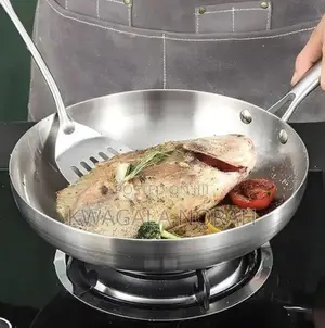 A 4 Pc Stainless Steel Non Stick Frying Pans