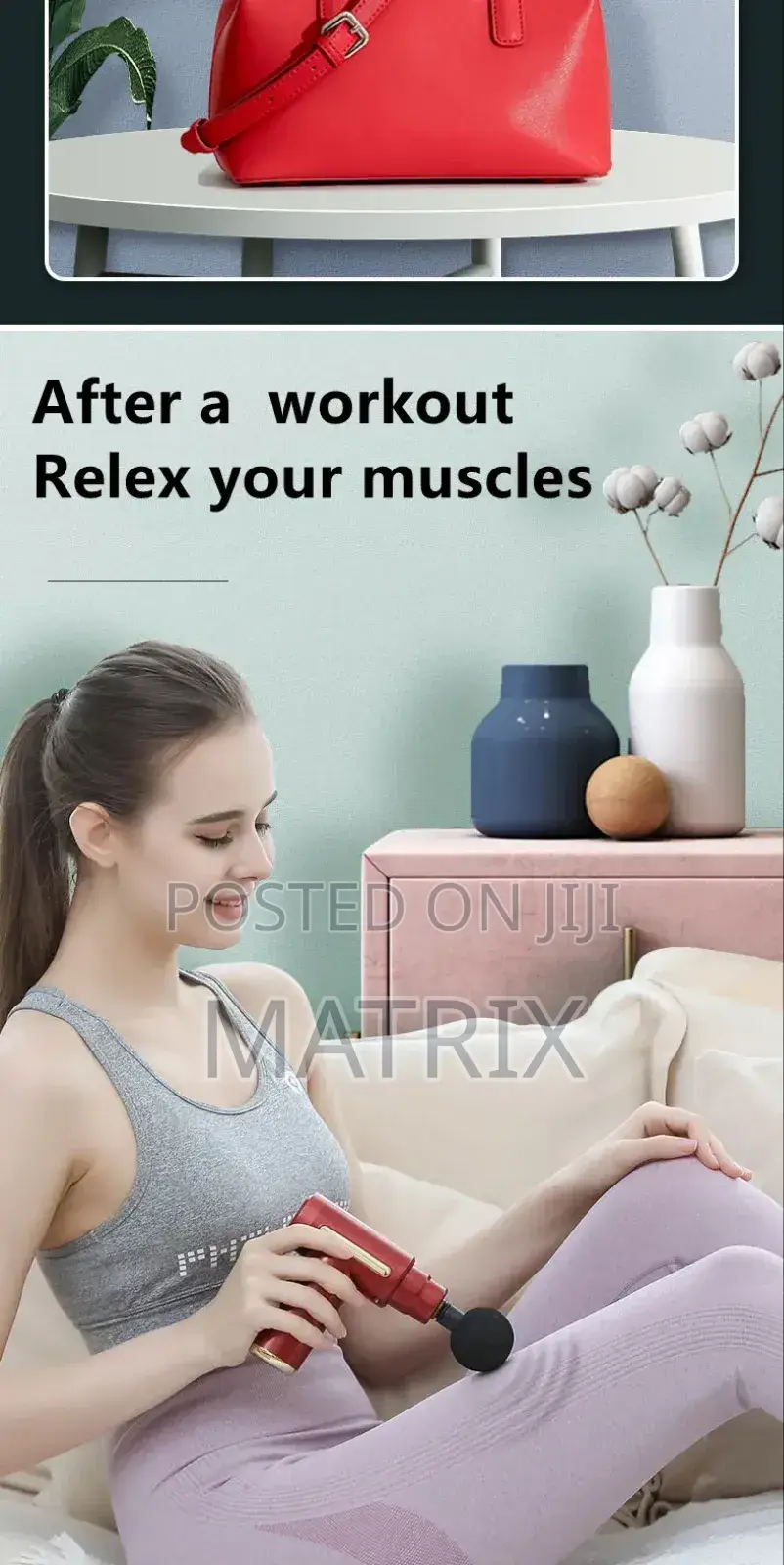 Muscle Relax Massage Gun With 4 Changeable Heads for Body Pain​