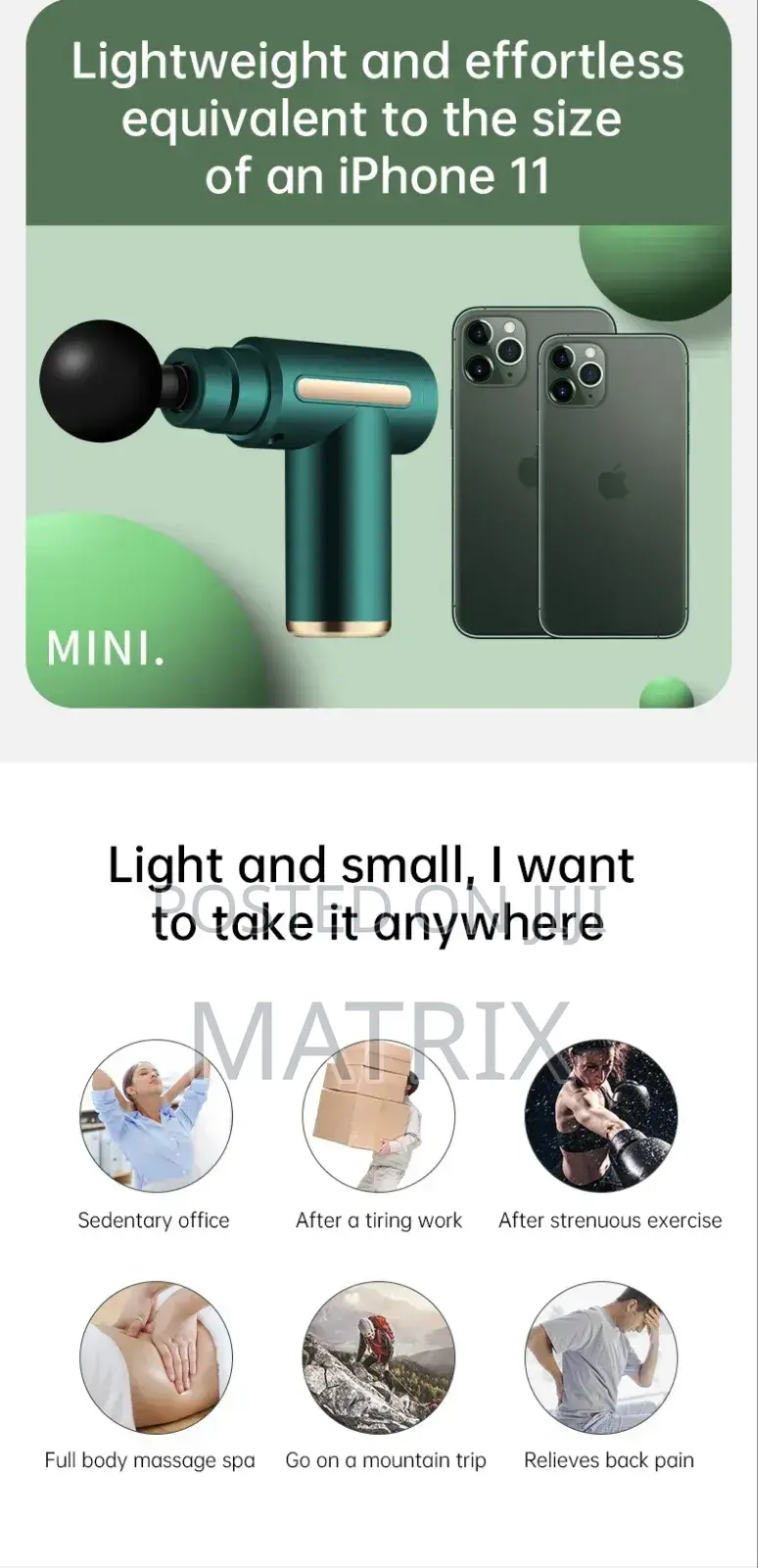 Muscle Relax Massage Gun With 4 Changeable Heads for Body Pain​
