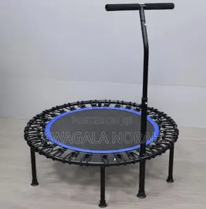 Round Mini Fitness Trampoline Rebounder With Handles