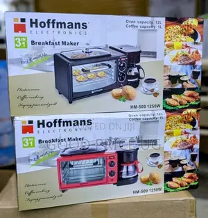 Hoffmans 3 in 1 Breakfast Maker 12l Oven 1l Coffee