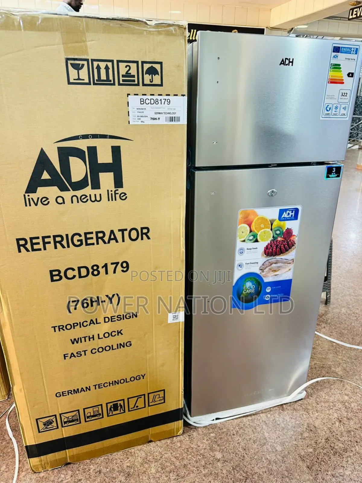 276 Liters Adh Fridge Double Door Model