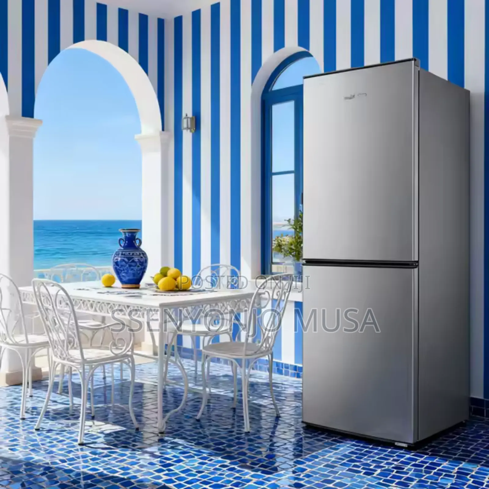 SPJ 389l Double Door Bottom Freezer Refrigerator – Inox | Led Display.