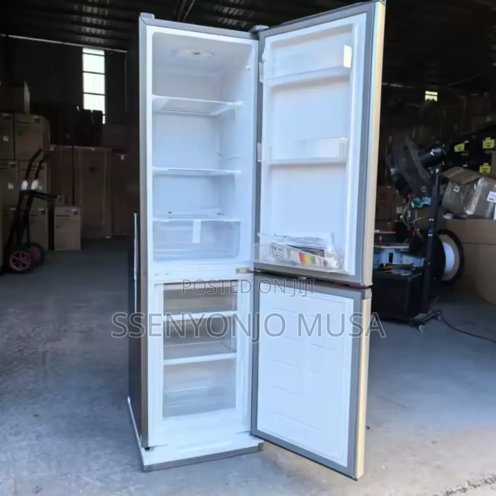 SPJ 389l Double Door Bottom Freezer Refrigerator – Inox | Led Display.