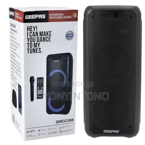 Geepas Professional Rechargeable Speaker With Microphone Gsm11168