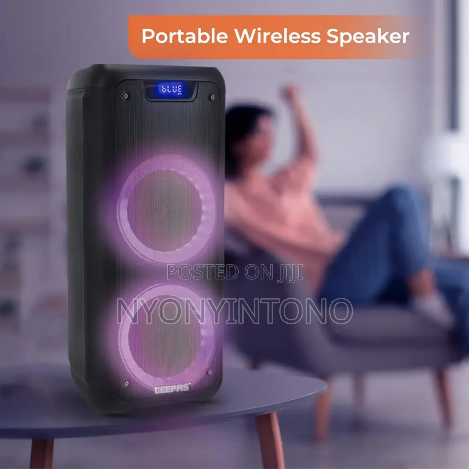 Geepas Professional Rechargeable Speaker With Microphone Gsm11168
