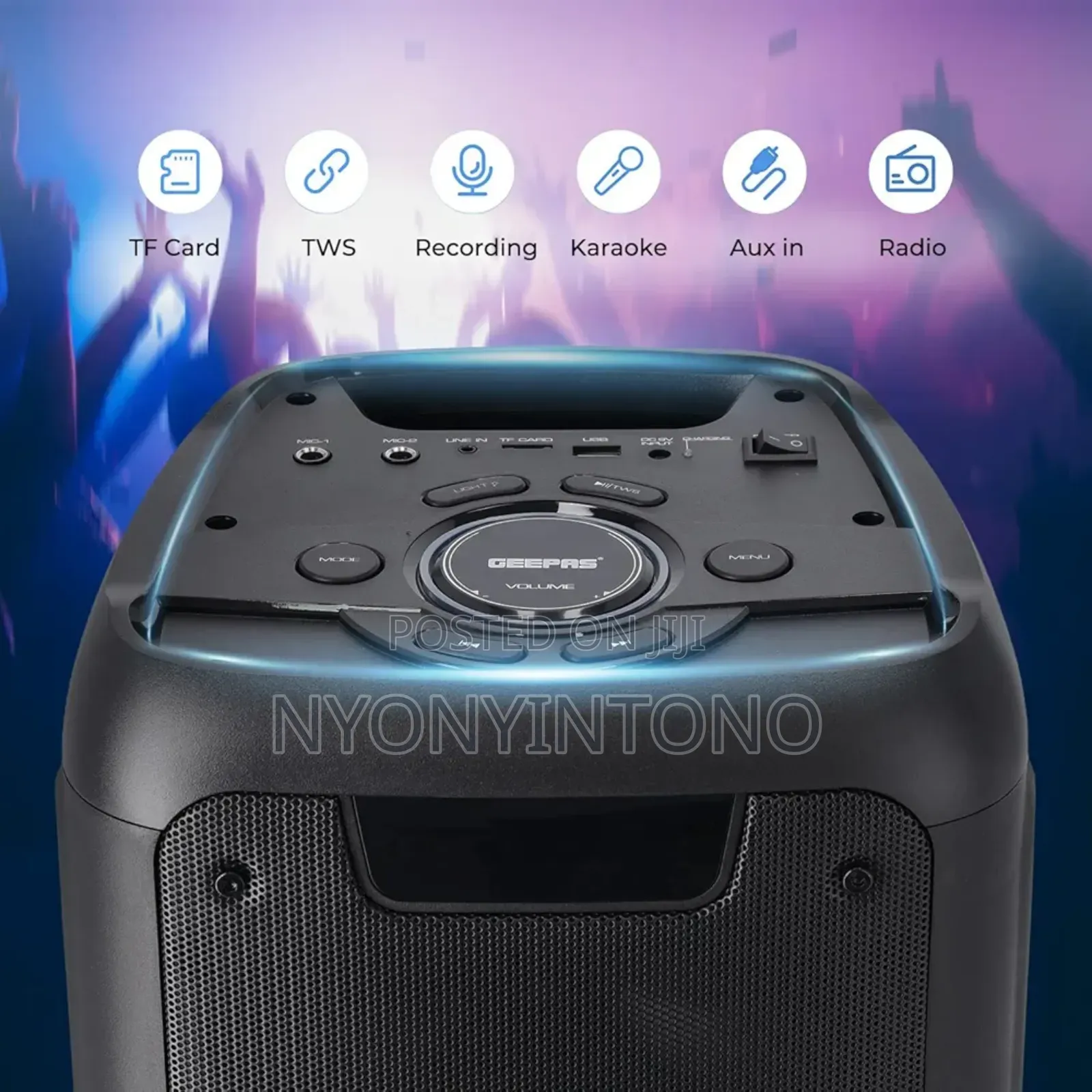 Geepas Professional Rechargeable Speaker With Microphone Gsm11168