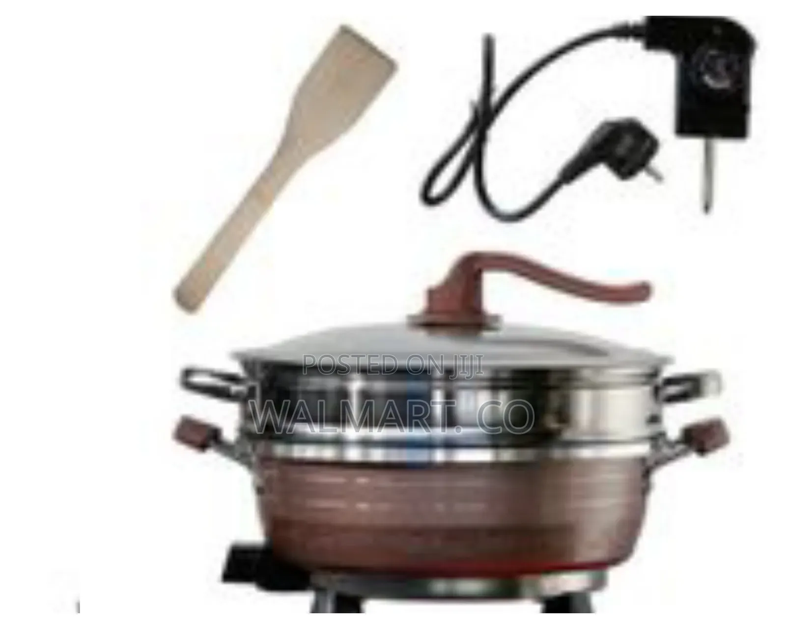 Boma Electric Pan and Hot Pot With Glass Lid Smokeless Cooker