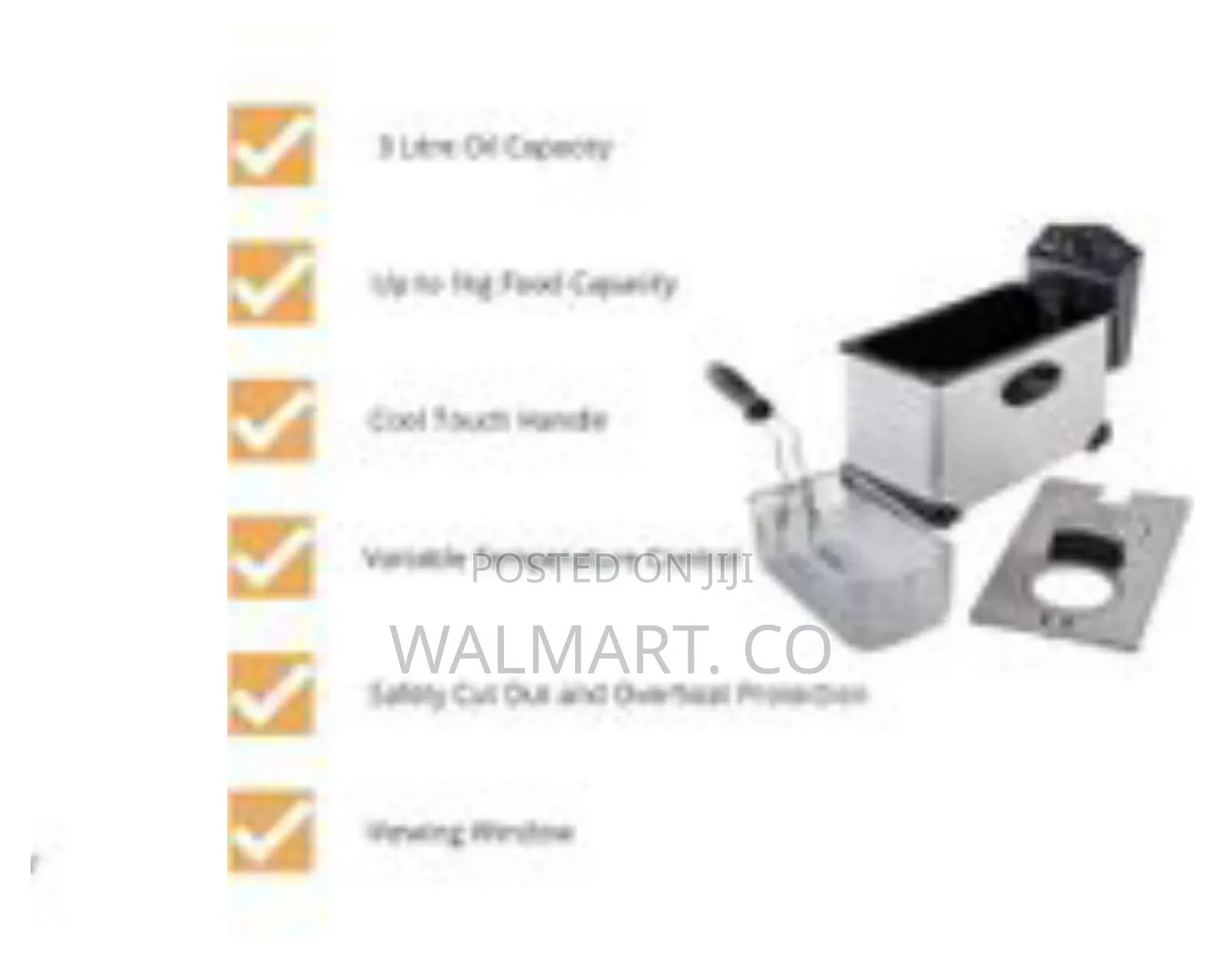 Swan 3 Litre Stainless Steel Deep Fat Fryer 2000w-Silver