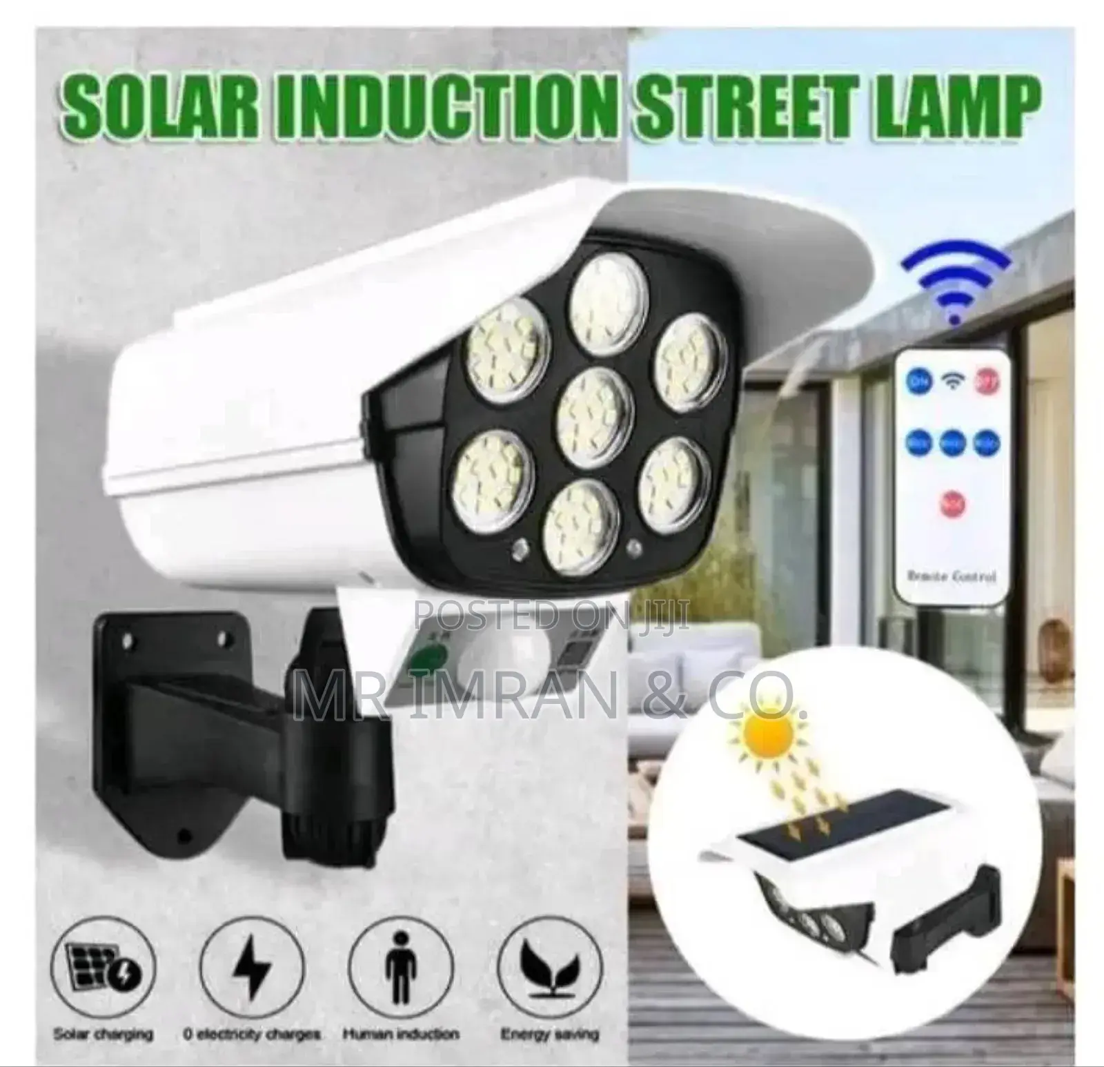 Dummy Security Camera With a Motion-Activated Light.