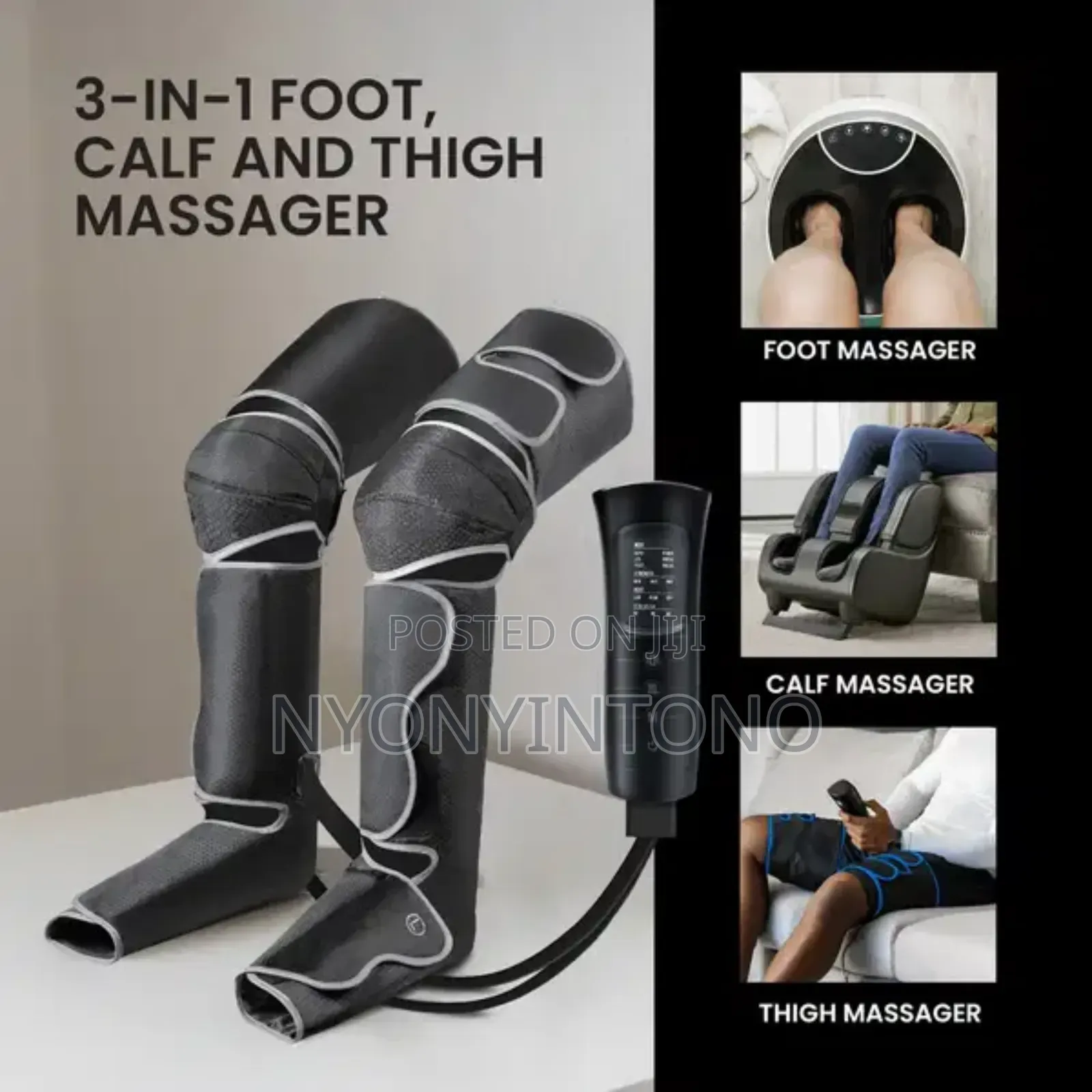 Geepas 3-in-1 Foot, Calf Thigh Massager With 6modes Gm86096 Uk