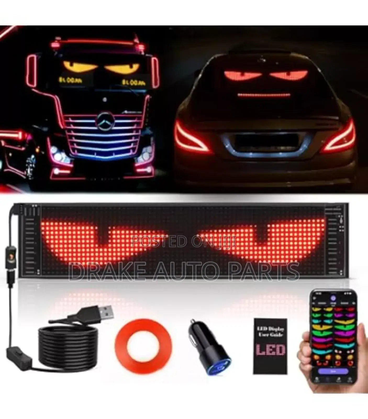 Led Devil Eyes Sticker for Big Trucks