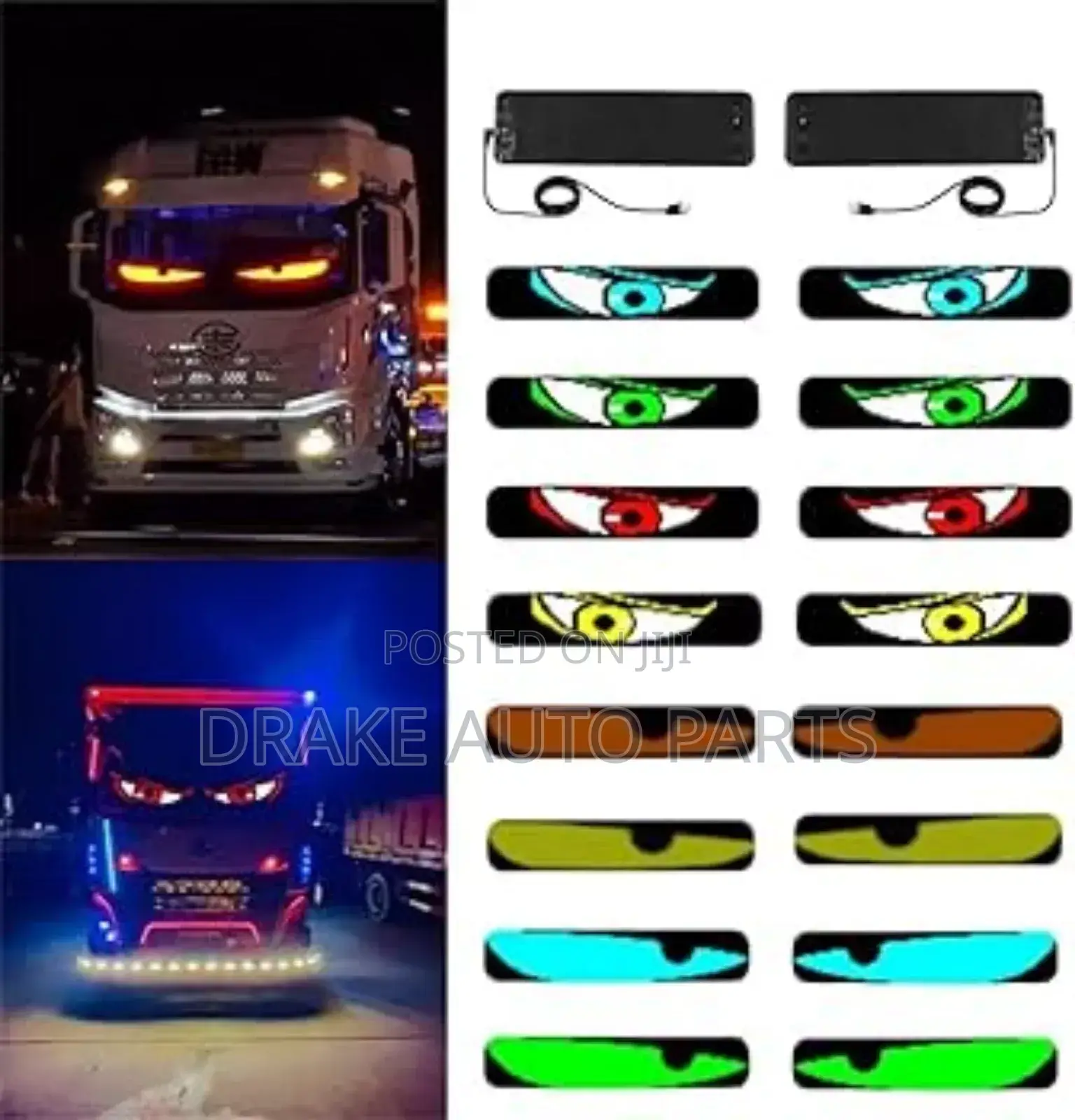Led Devil Eyes Sticker for Big Trucks