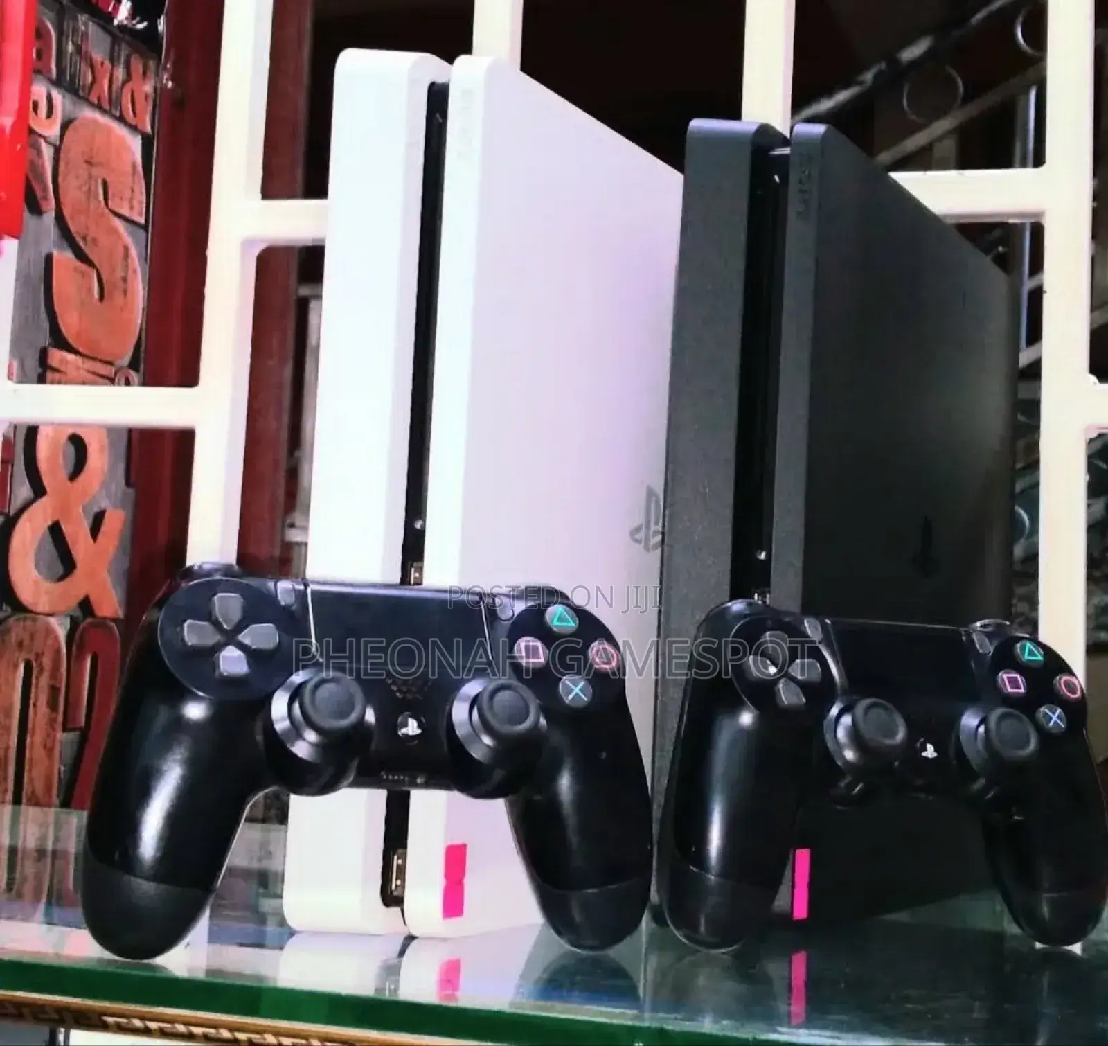 This Playstation 4 Slim Comes With One Year Warranty, 2 Pads 13games