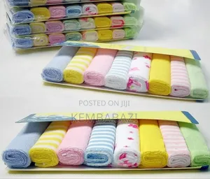 A Set Of Baby Washcloths.