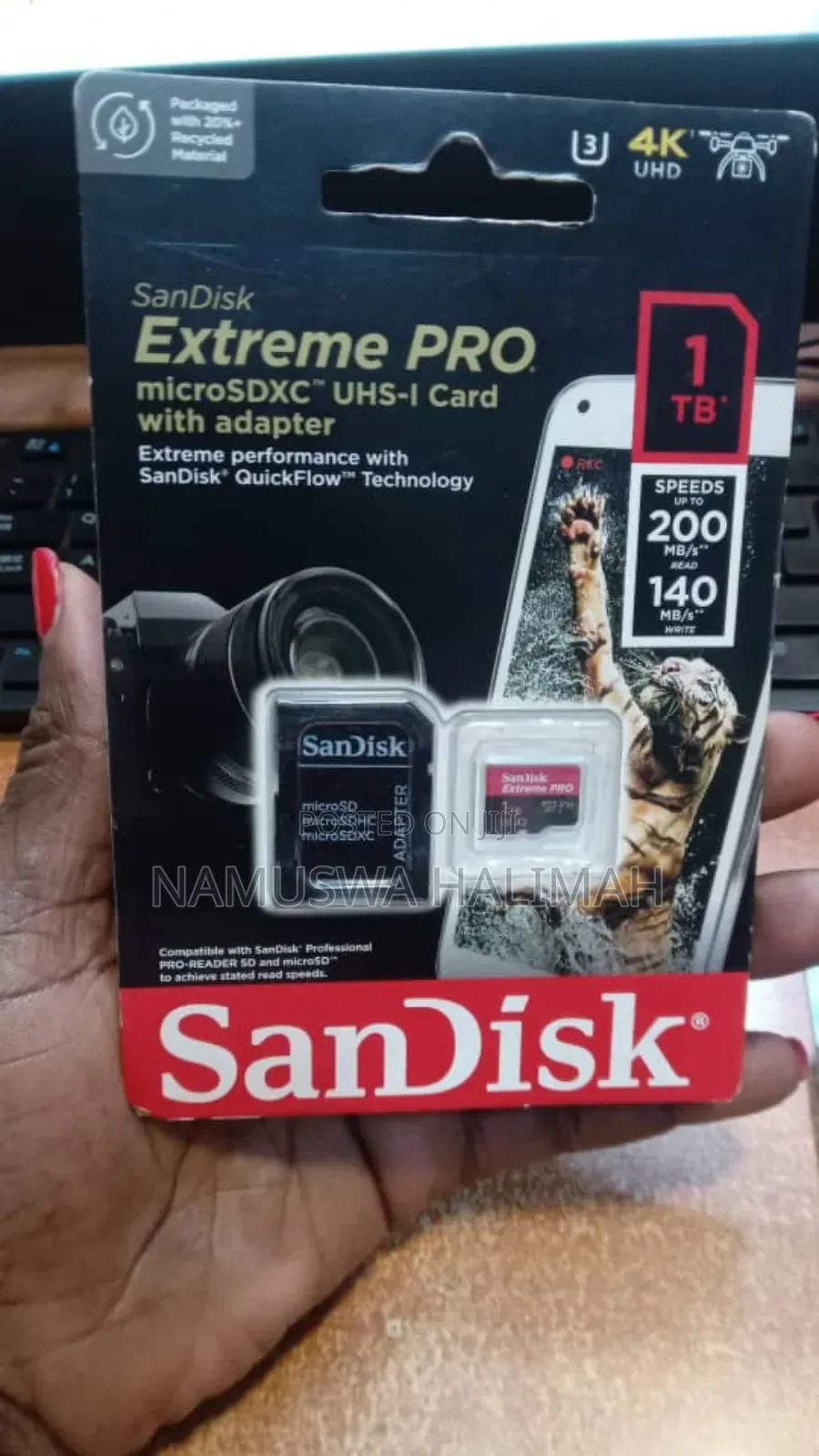 Sandisk Extreme Pro Microsdxctm Uhs-I Card With a 1tb Capacity. I