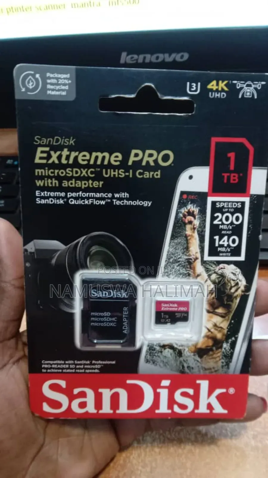 Sandisk Extreme Pro Microsdxctm Uhs-I Card With a 1tb Capacity. I