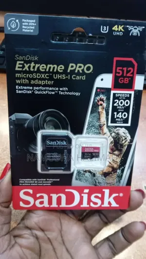 Sandisk Extreme Pro Microsdxc Uhs-i Card With An Adapter