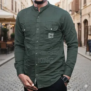 Vital Chinese Collar Denim Shirt