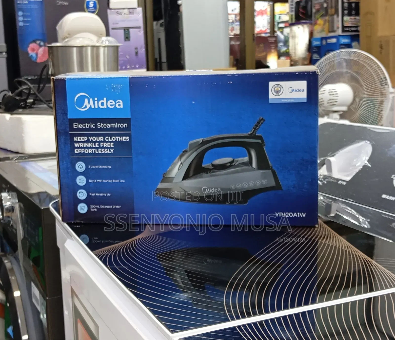 Midea Electric Steam Iron 2400w – Fast Heating, 3-Level Steaming, Dry.