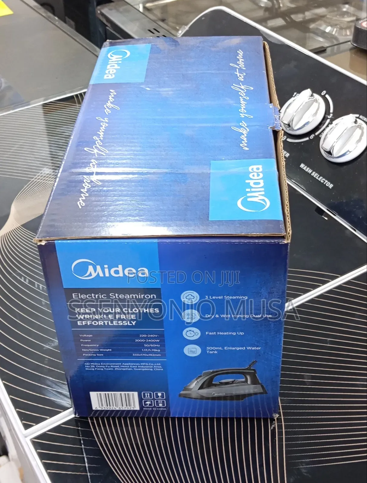 Midea Electric Steam Iron 2400w – Fast Heating, 3-Level Steaming, Dry.