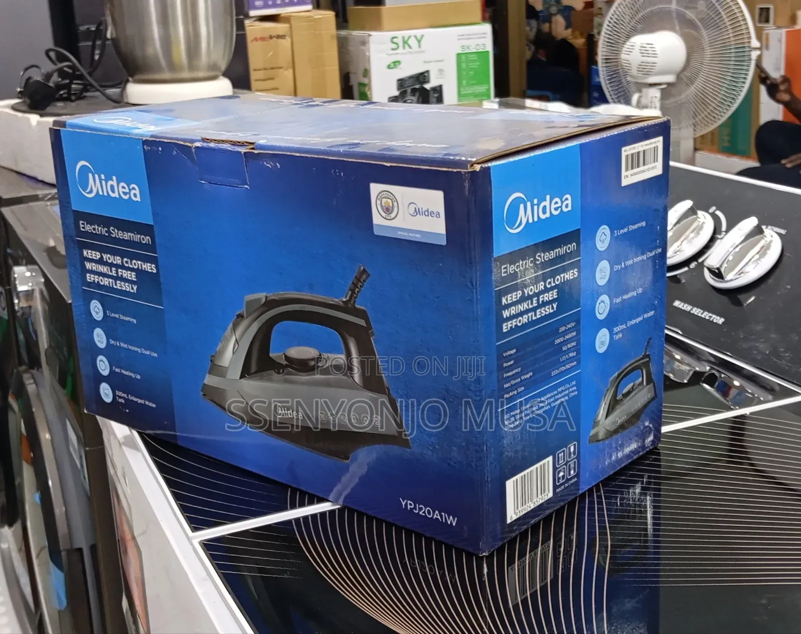 Midea Electric Steam Iron 2400w – Fast Heating, 3-Level Steaming, Dry.