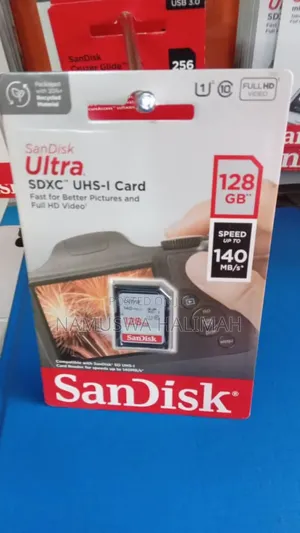 Sandisk Ultra Sdxc Uhs-i Card With 128 Gb Of Storage