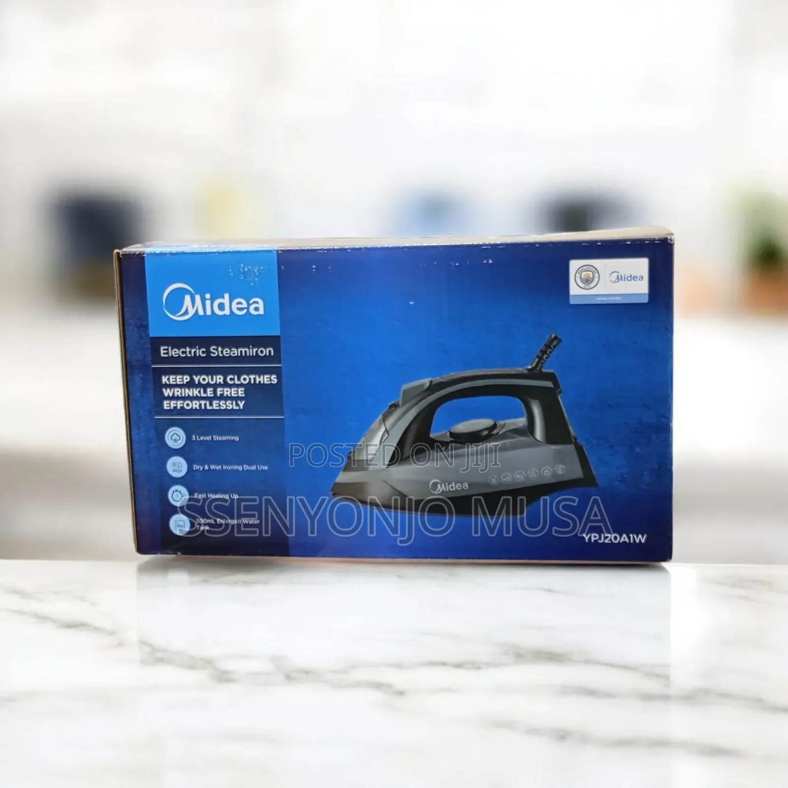 Midea Electric Steam Iron 2400w – Fast Heating, 3-Level Steaming, Dry.