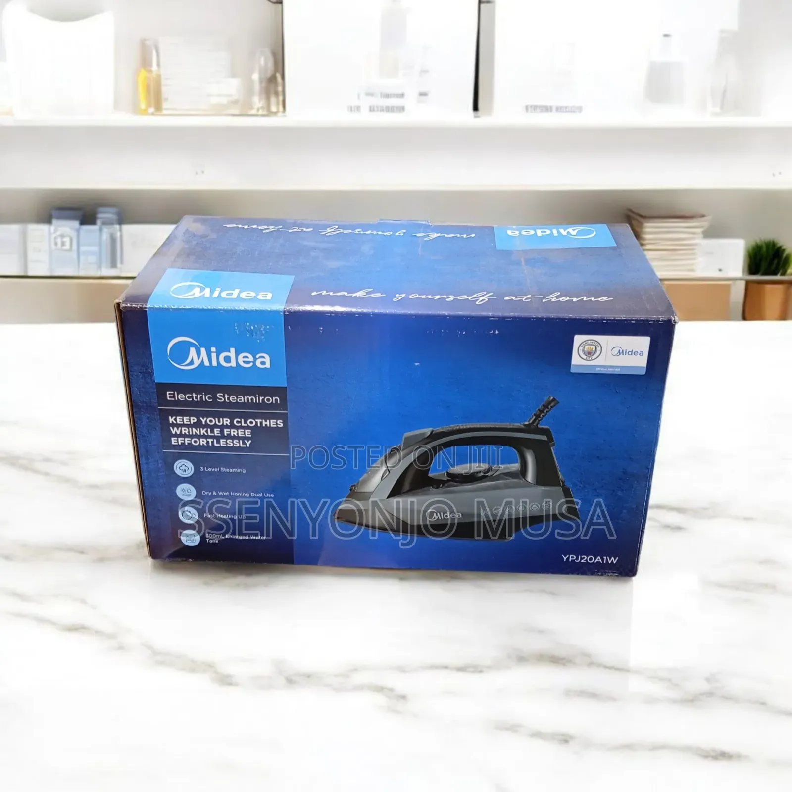 Midea Electric Steam Iron 2400w – Fast Heating, 3-Level Steaming, Dry.