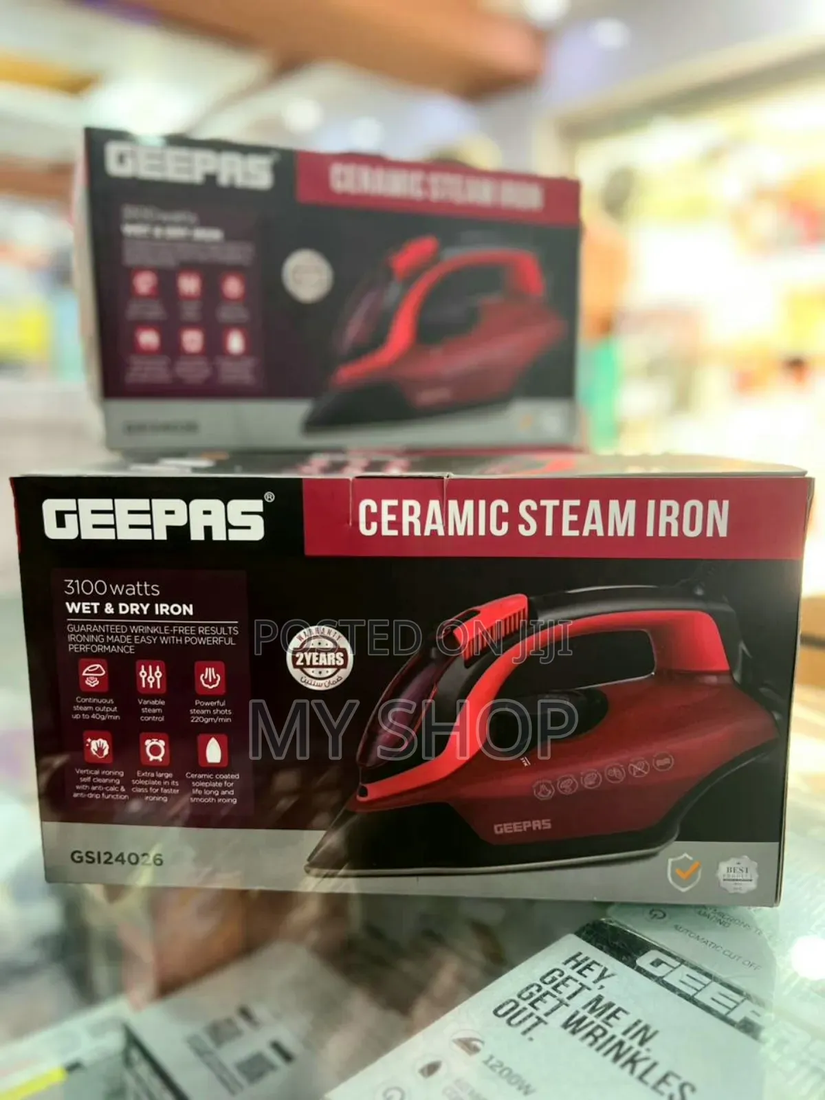 Ceramic Steam Iron Geepas
