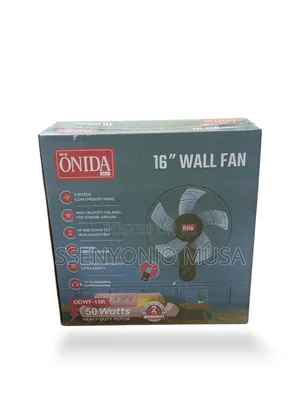 Onida Plus 16-Inch Wall Fan With Remote Control – 50w Powerful Motor,.